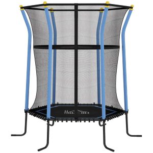 Trampolinenet – Gevoerd – Draagvermogen 50 kg – Zwart & Blauw