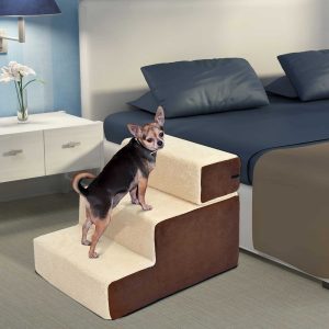 Traprelif – Huisdierparadijs – 3 niveaus – pluche beige