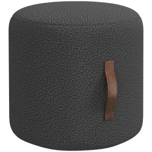 Krukje – Luxe Living – Gestoffeerd – Met handvat – Donkergrijs