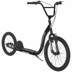 Kinderstep – – Verstelbaar in Hoogte – Stadsscooter – Zwart