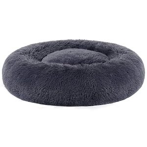 Huisdierbed – Zacht pluche – Donkergrijs