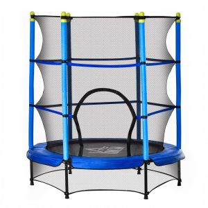 Trampoline – – Veiligheidsnet – Randbescherming – Staalblauw