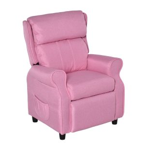 Kinderfauteuil – – Verstelbare rugleuning – Roze