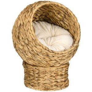 Kattenmand – Zacht kussen – Kattenhuisje – Lichtbruin