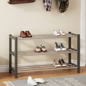 Schoenenrek ‘Sam’ Grijs, Metaal verchroomd en gespoten