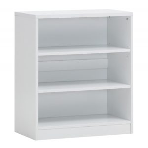 Boekenkast ‘Spacio’ 2 legplanken Wit, , Spaanderplaat, ABS boorden en decor