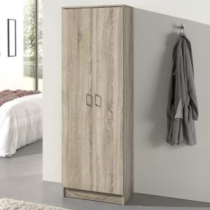 Opbergkast ‘Ray’ 2 deuren en 4 legplanken Sonoma, Spaanderplaat en decor