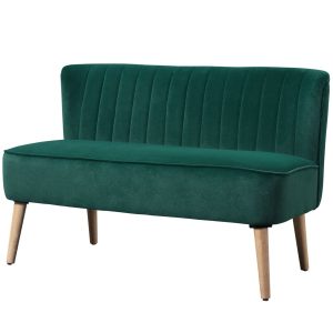 Houten Loungesofa – Comfortabel – Stijlvol – Donkergroen