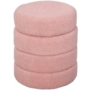 Poefwerp – Zacht & Roze – Teddy fleece – 120kg – roze