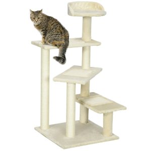 Klimpaal – HappyPets – Sisalscratcher – Klimboom – Beige