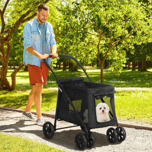 Hondenbuggy – ComfortPet – Inklapbaar – Oxford-stof – Zwart