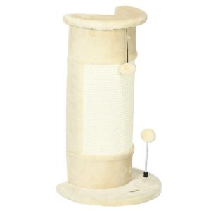 Krabpaal – Kattenparadijs – Speelplezier – Compact – Crèmewit