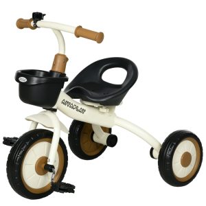 Kinderrad – Verstelbaar zadel – Fietsmandje – Blauw